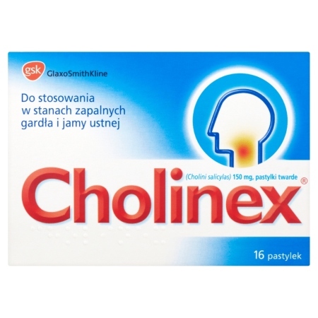 Cholinex 150 mg Pastylki twarde 16 pastylek