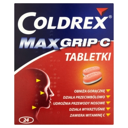 Coldrex MaxGrip C Tabletki 24 tabletek