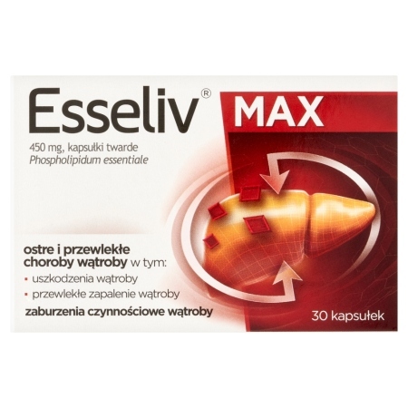Esseliv Max 450 mg Kapsułki twarde 30 sztuk