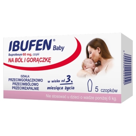 Ibufen Baby 60 mg 5 x czop.