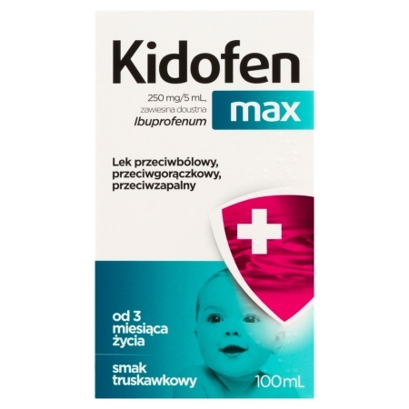 Kidofen Max Ibuprofenum 250 mg/5 ml Zawiesina doustna 100 ml