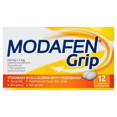 Modafen Grip Tabletki powlekane 12 sztuk