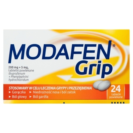 Modafen Grip Tabletki powlekane 24 sztuki