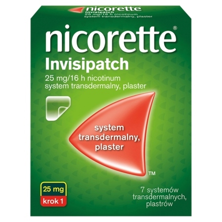 Nicorette Invisipatch Plaster 25 mg 7 sztuk