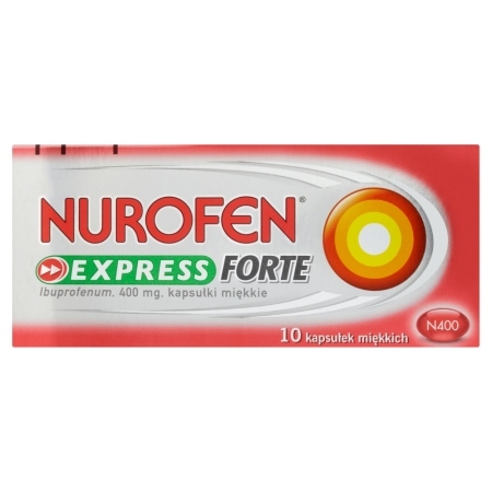 Nurofen Express Forte 400 mg Kapsułki miękkie 10 kapsułek