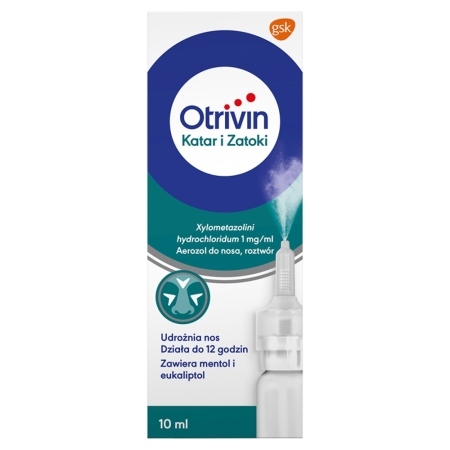 Otrivin 1 mg/ml Aerozol do nosa katar i zatoki 10 ml
